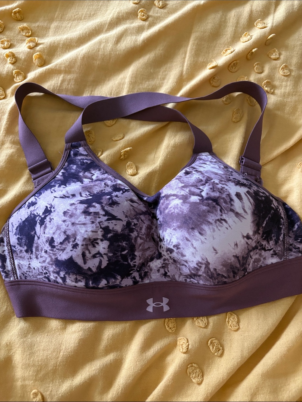 Under Armour Infinity Purple Tie-Dye Print Sports Bra